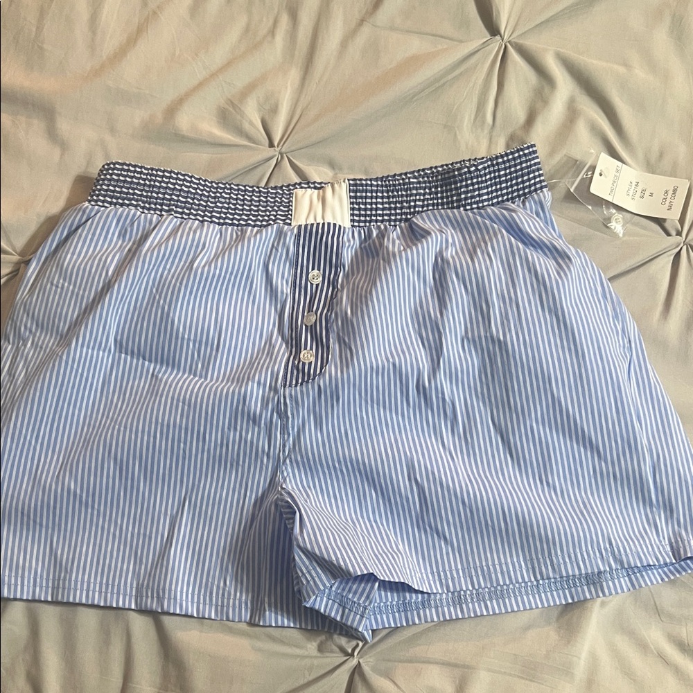 H&M Blue Striped Women's Shorts